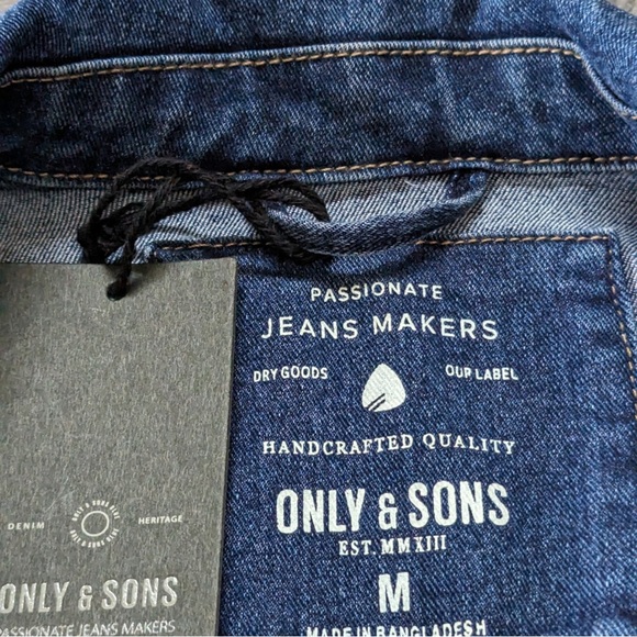 Only & Sons Denim Jacket with Tag. Size Medium. - Picture 4 of 6